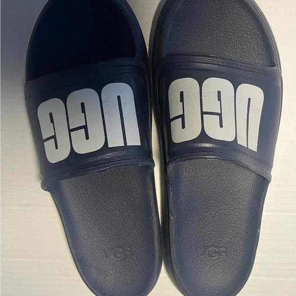 UGG mens Blue Slide Sandals - Picture 2 of 4